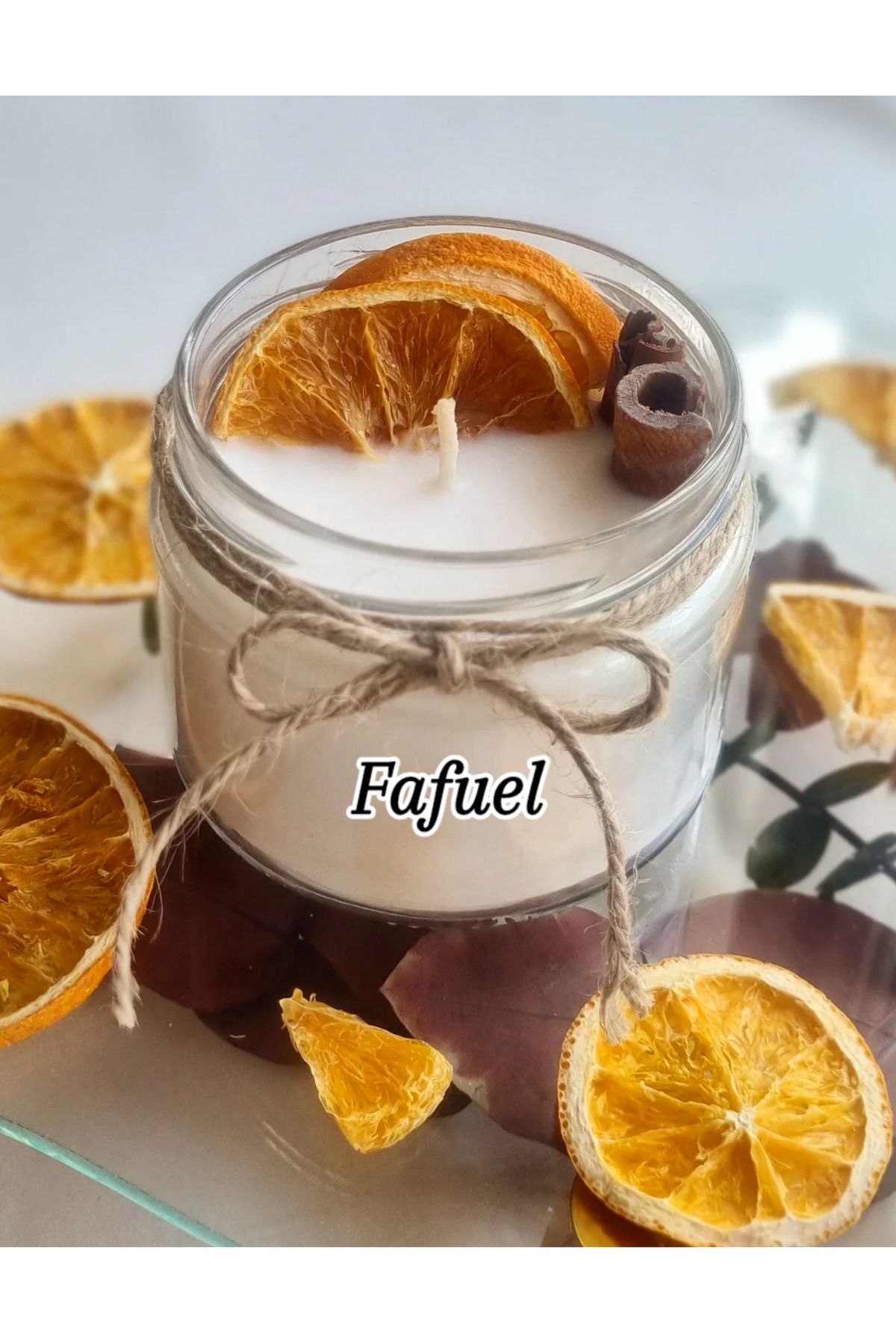 230 CC Kavanoz Çikolata Kokulu %100 Soya Wax Mum