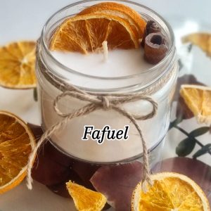 230 CC Kavanoz Vanilya Kokulu %100 Soya Wax Mum